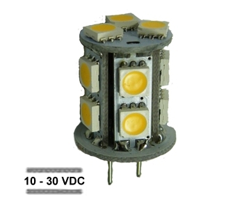 UITVERKOOP LED LAMP GY6.35 WARM WIT 13SMD 10-30V/DC
