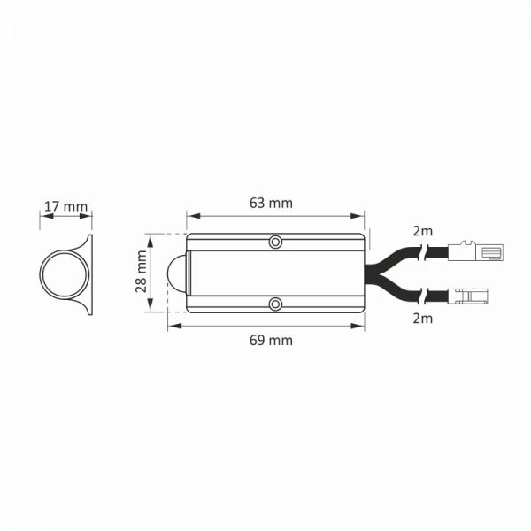 MINI LED BEWEGINGSMELDER OPBOUW - Afbeelding 2