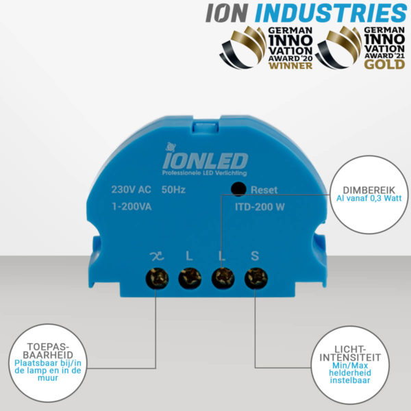 UITVERKOOP ION Professionele Touch LED Dim Module 0.3-200 Watt - Afbeelding 5