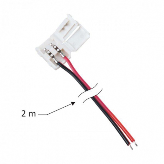 8 mm ledstrip aansluiting met 2 meter kabel