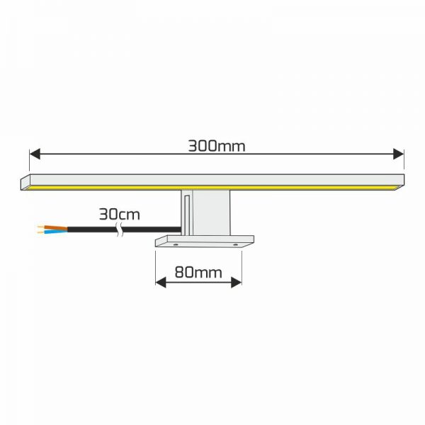 DESIGNLIGHT LED KAST / SPIEGEL LAMP AMBER 4,5W 230V - Afbeelding 14