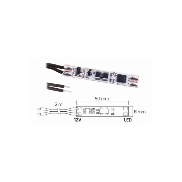 Mini led profiel aanraak schakelaar XC60 Bedraad - Afbeelding 2
