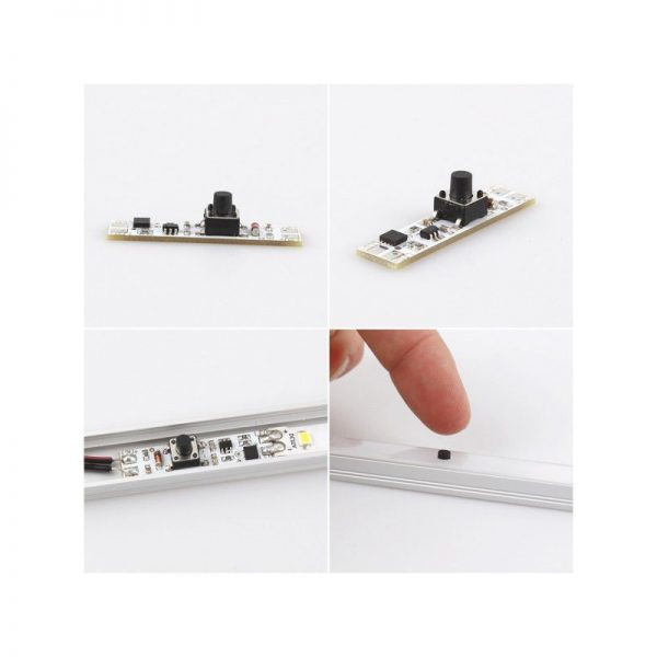 Mini led profiel druk schakelaar MS60 - Afbeelding 2