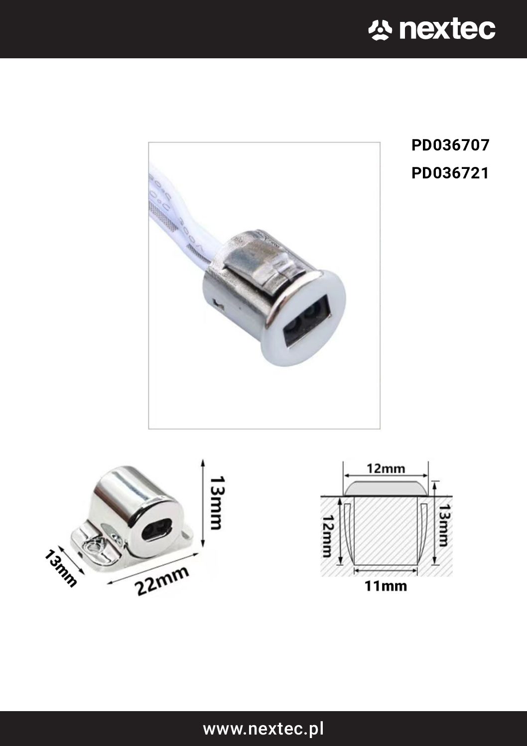 MINI LED SENSOR DEUR SCHAKELAAR NT - Afbeelding 2