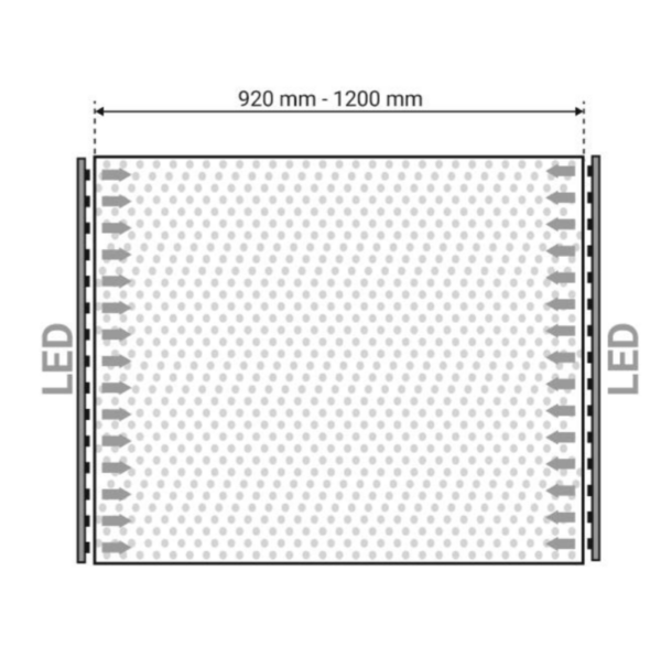 Lichtverspreidingsfolie Ray-Tile 120cm - Afbeelding 3